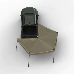 270 DEGREE AWNING, COMPACT, PASSENGER SIDE, C-CHANNEL ALUMINUM, OLIVE, BY TUFF STUFF OVERLAND