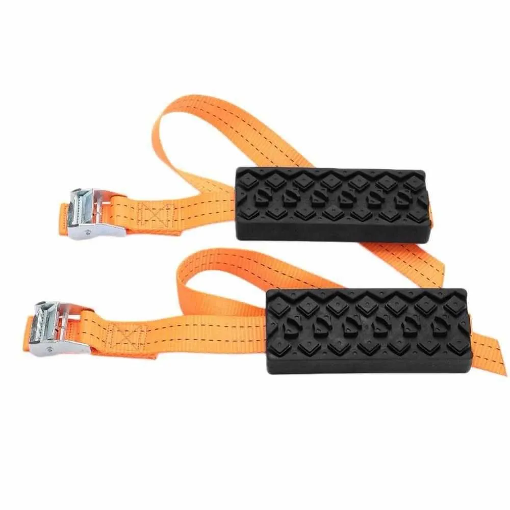 2PCS Anti-Skid Tire Block - Safety Strap Snow/Mud Chains