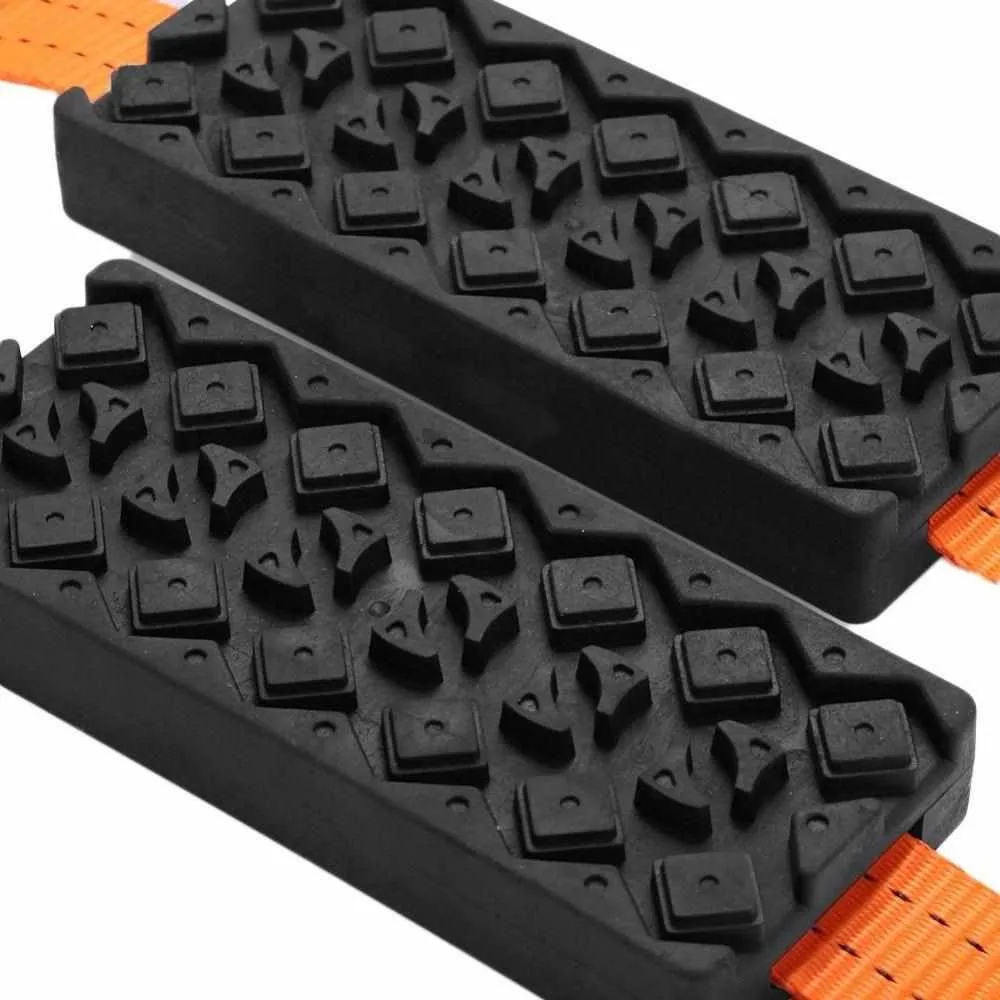 2PCS Anti-Skid Tire Block - Safety Strap Snow/Mud Chains