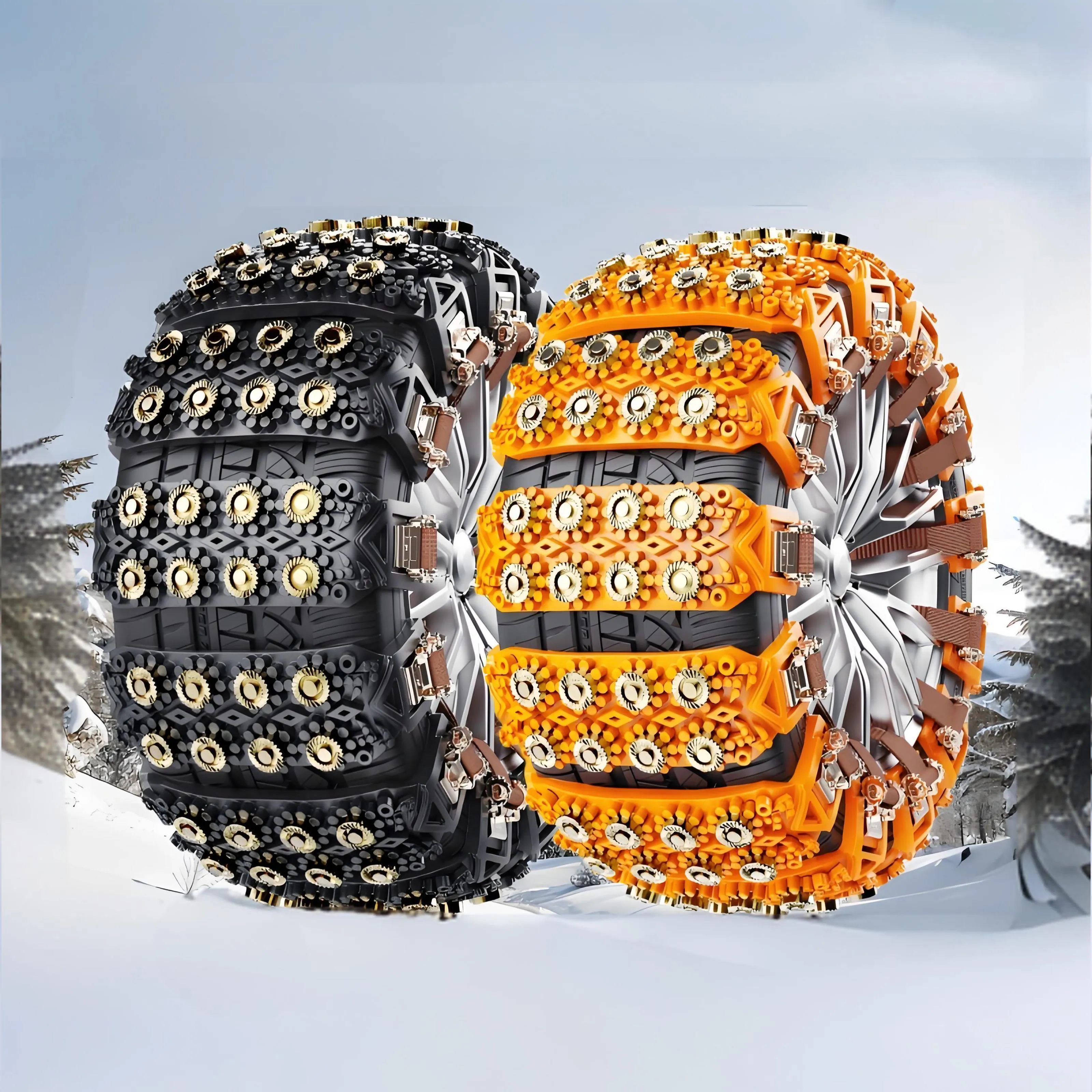 Anti-Slip Snow Chains for Tesla Model 3/Y【Style 1】