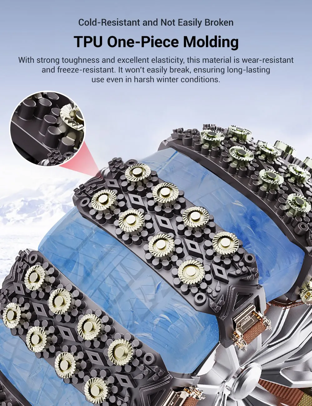 Anti-Slip Snow Chains for Tesla Model 3/Y【Style 1】