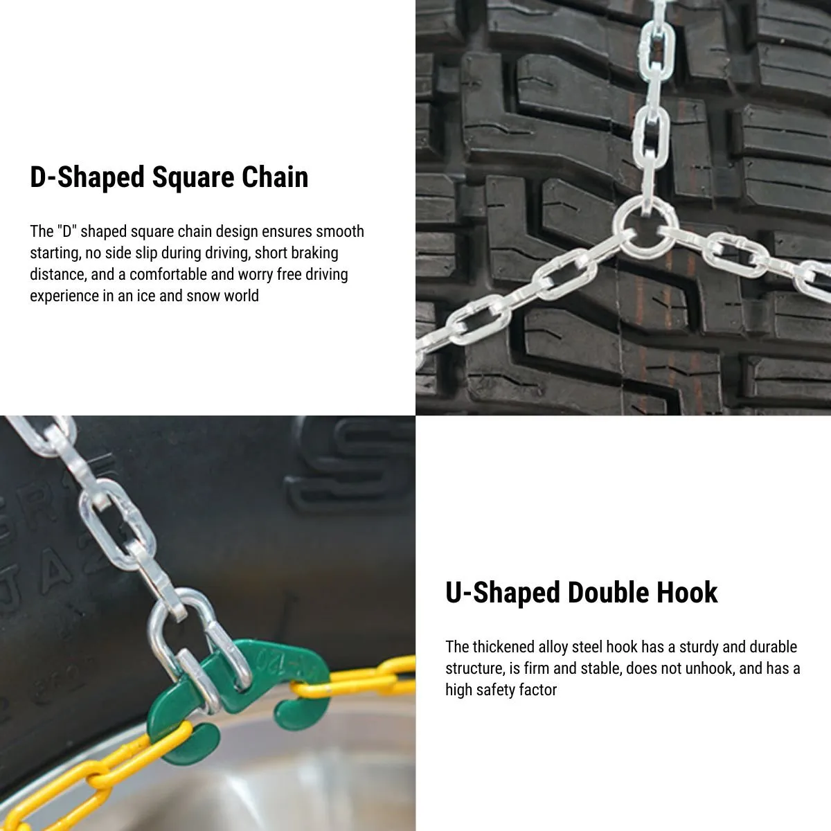Automatic Tightening Snow Chains For Tesla Model Y Model 3 2017-2024