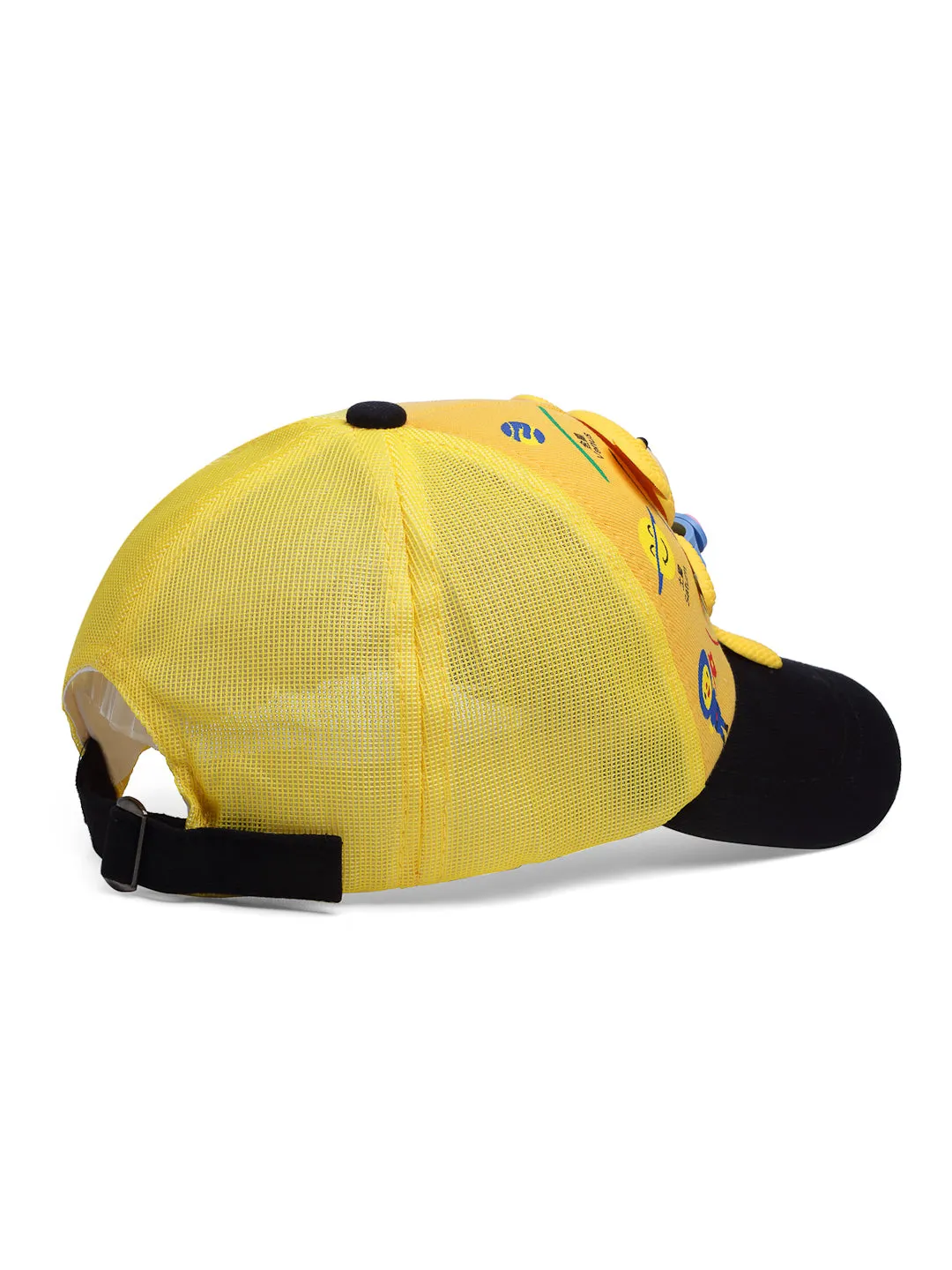 Babymoon Teddy Summer Cap Hat For Baby Kids - Yellow
