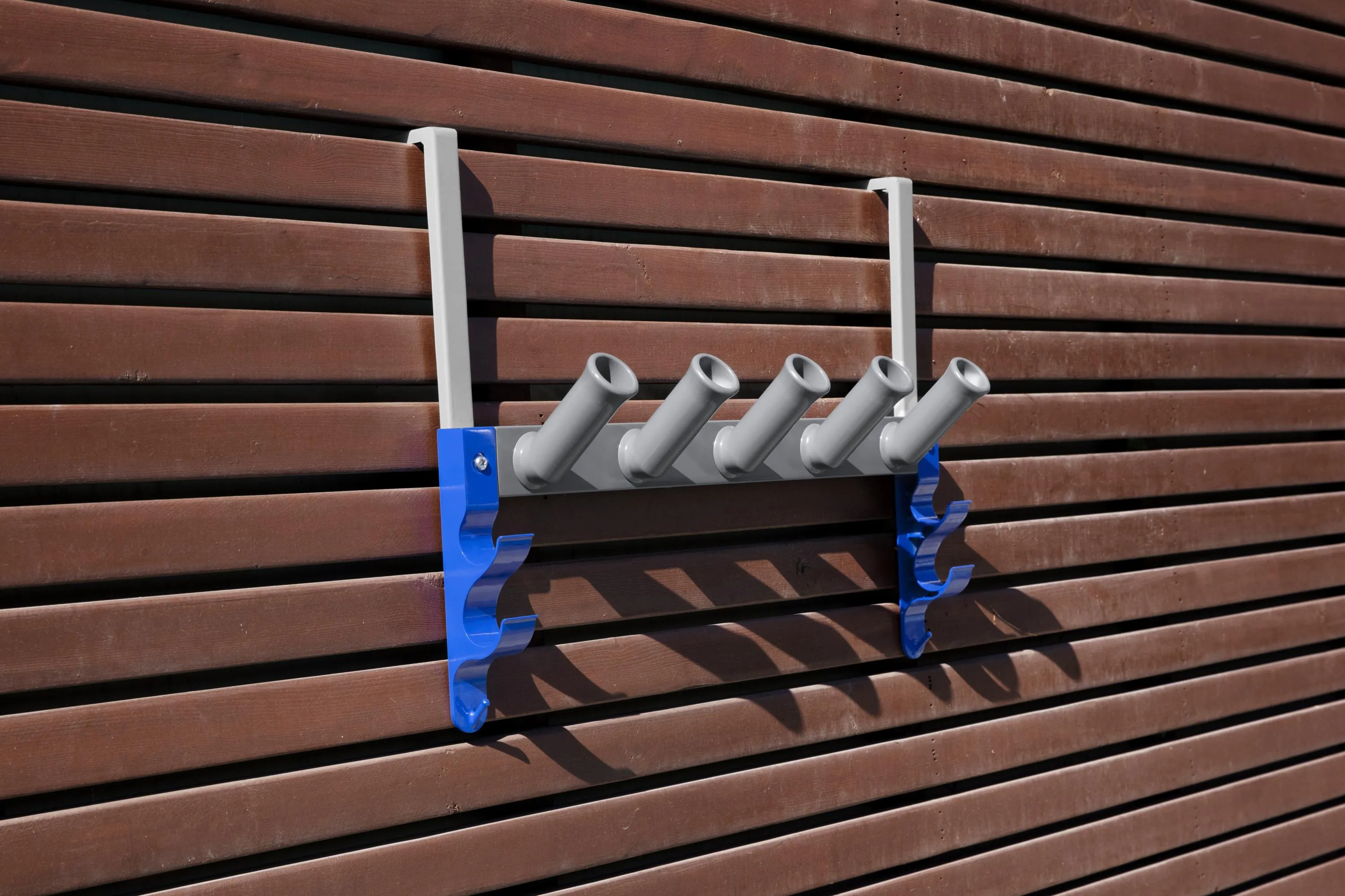Bestway Flowclear StorePro Wall or Fence Mounted Swimming Pool Accessory and Maintenance Equipment Organizer Unit with Hooks, Strap, and Setup Kit