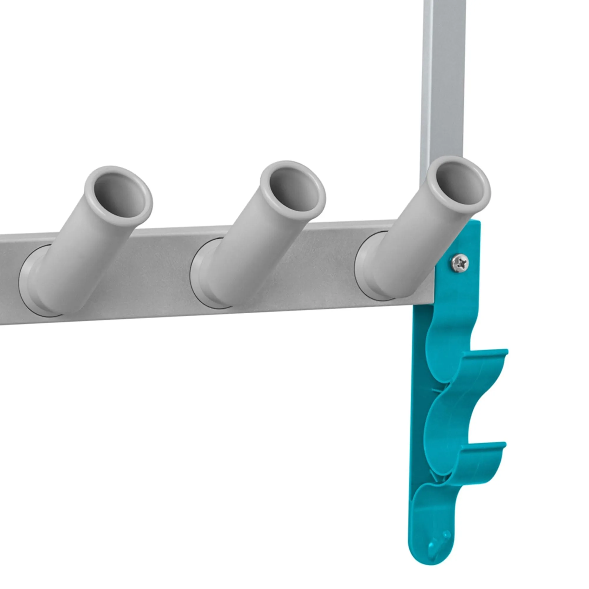 Bestway Flowclear StorePro Wall or Fence Mounted Swimming Pool Accessory and Maintenance Equipment Organizer Unit with Hooks, Strap, and Setup Kit