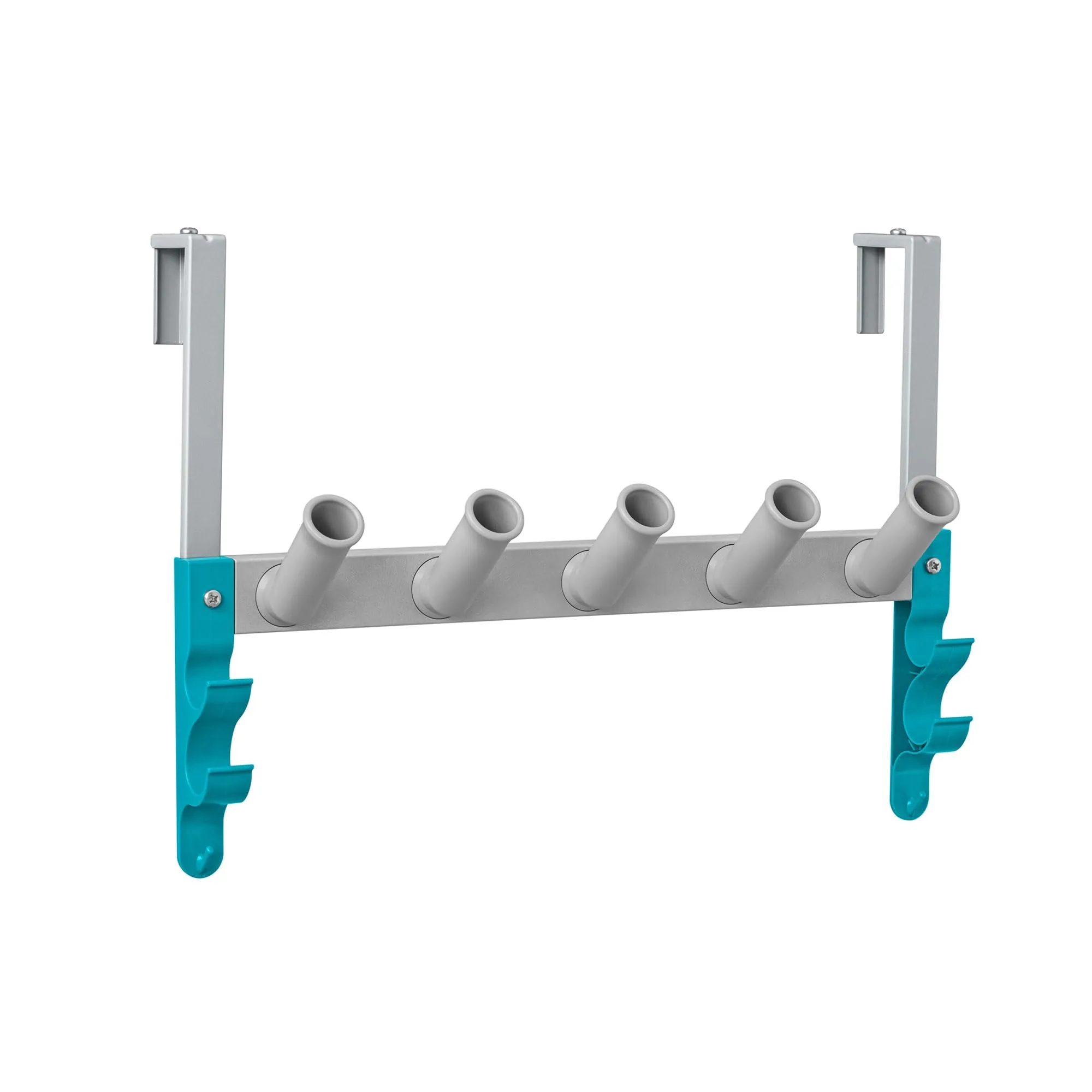 Bestway Flowclear StorePro Wall or Fence Mounted Swimming Pool Accessory and Maintenance Equipment Organizer Unit with Hooks, Strap, and Setup Kit