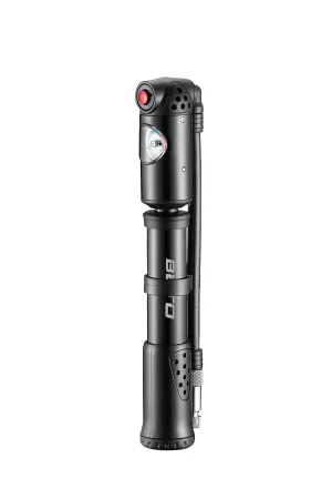BETO 2-Stage Alloy 2-in-1 Mini and Shock Pump With Gauge MP-036NBK Bike Accessories