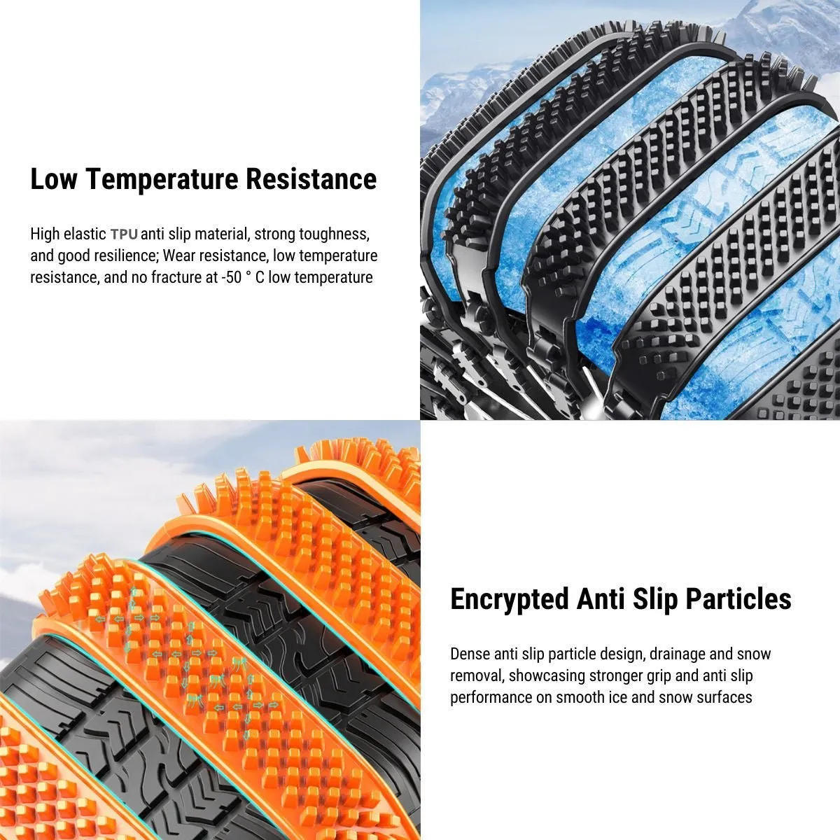 Bullwheel Track Clause Snow Chains For Model 3 2017-2024
