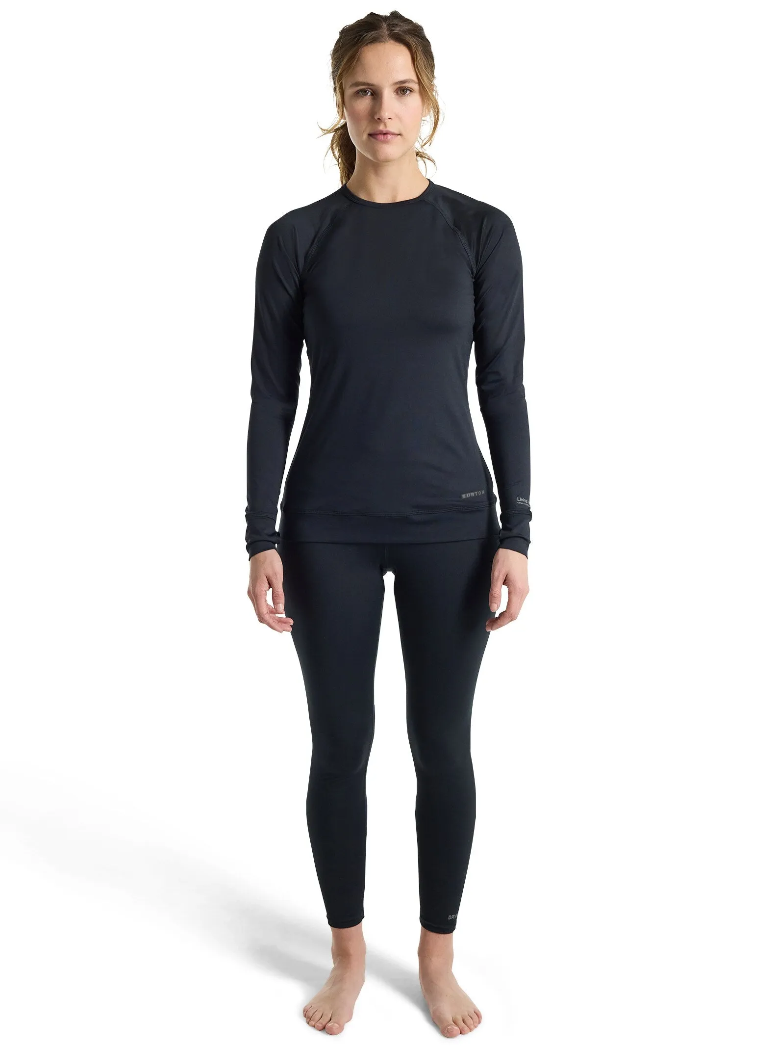 Burton Women's Lightweight X Base Layer Crewneck True Black 22177106001