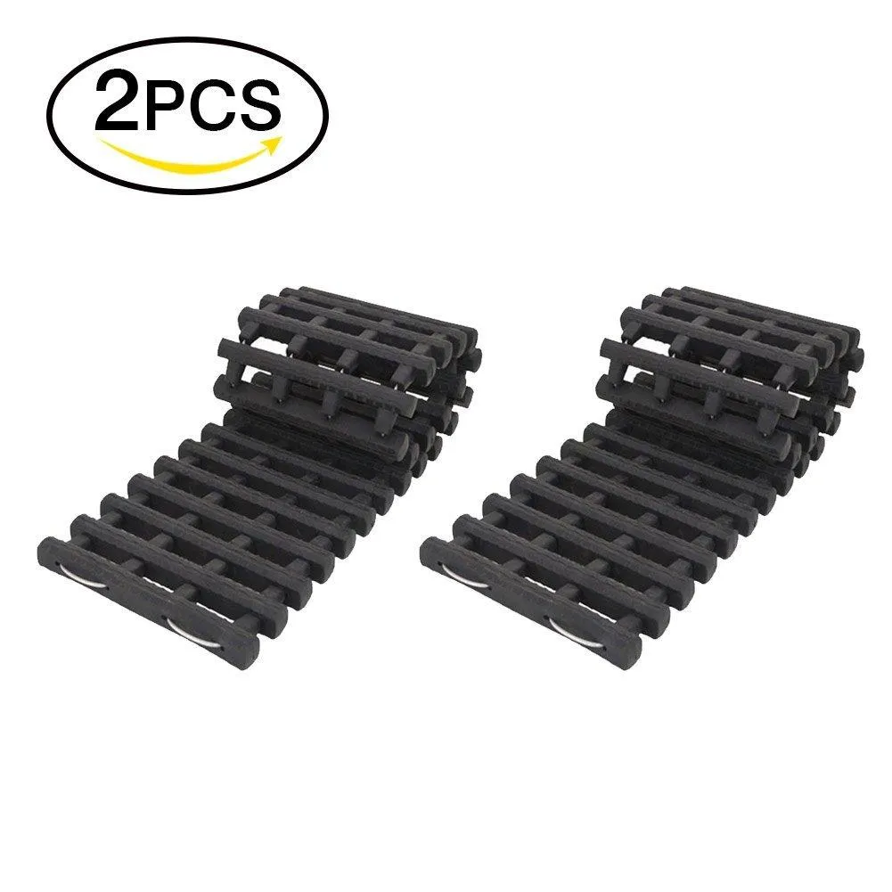 Car Traction Mats Non-Slip Tire Mats Foldable Emergency Pads, Ideal for Snow, Ice, Mud, and Sand, 2 Pack Power Tiger CAR ACCESSORIES