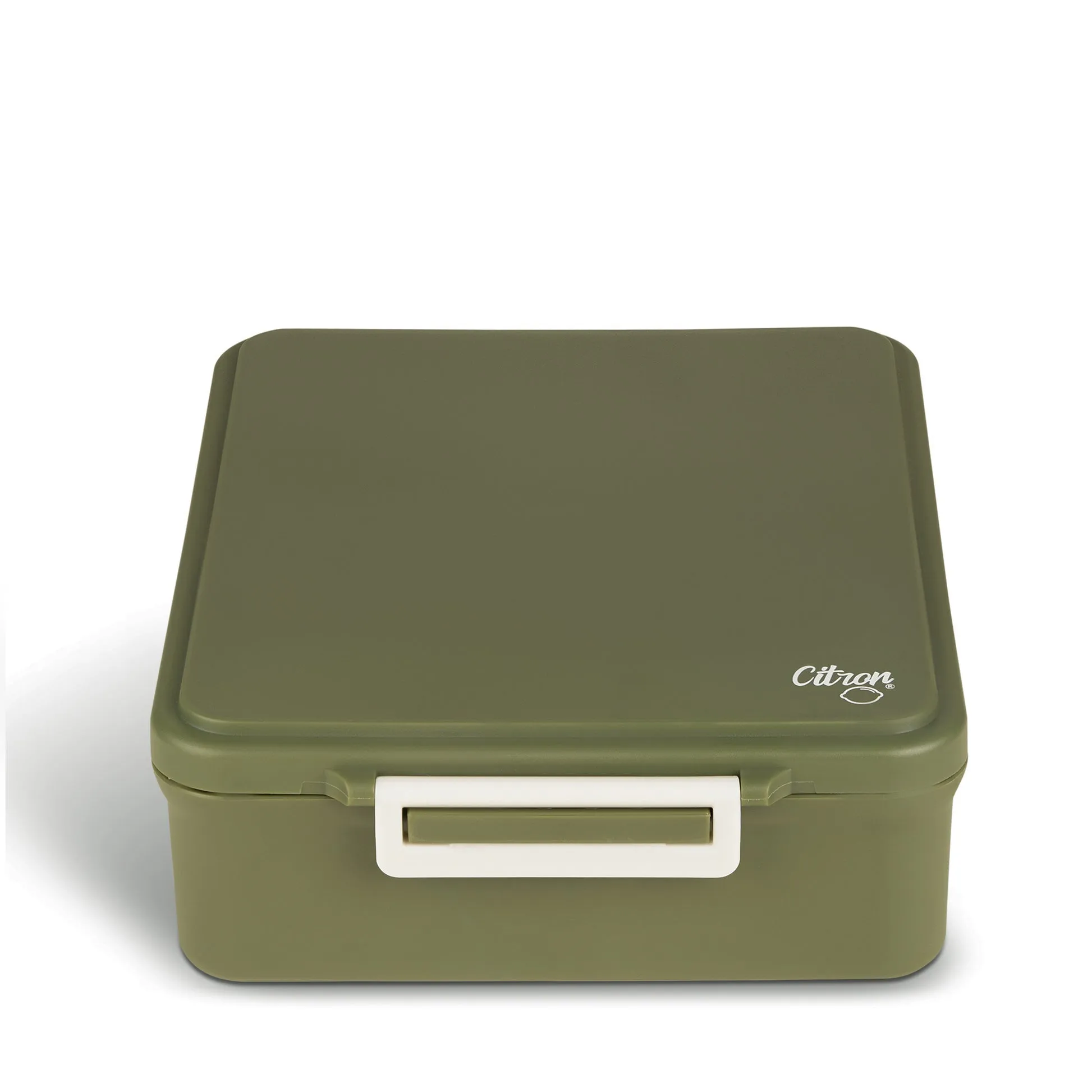 Citron Grand Lunchbox with Insulated Food Jar and Saucer - Olive Green