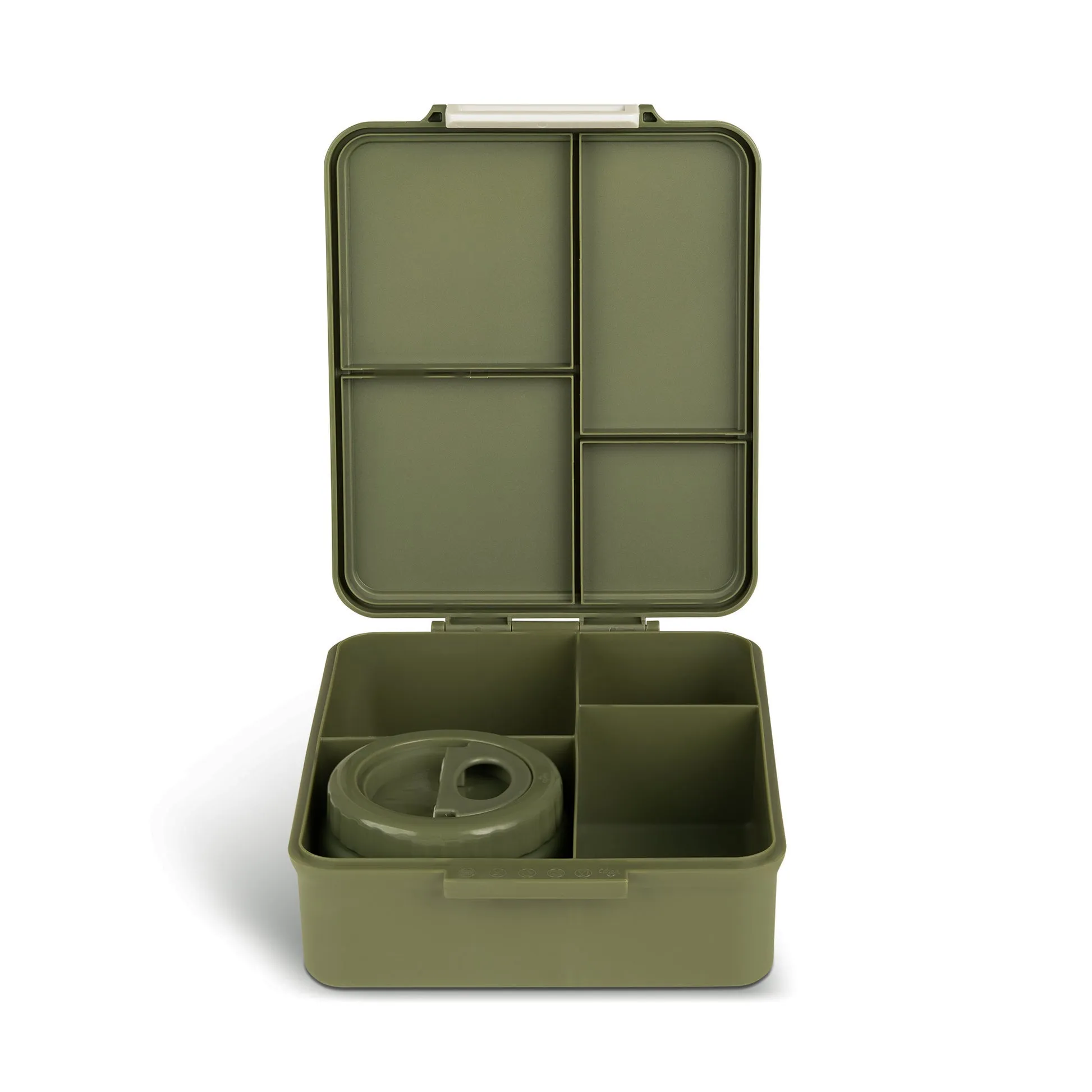 Citron Grand Lunchbox with Insulated Food Jar and Saucer - Olive Green