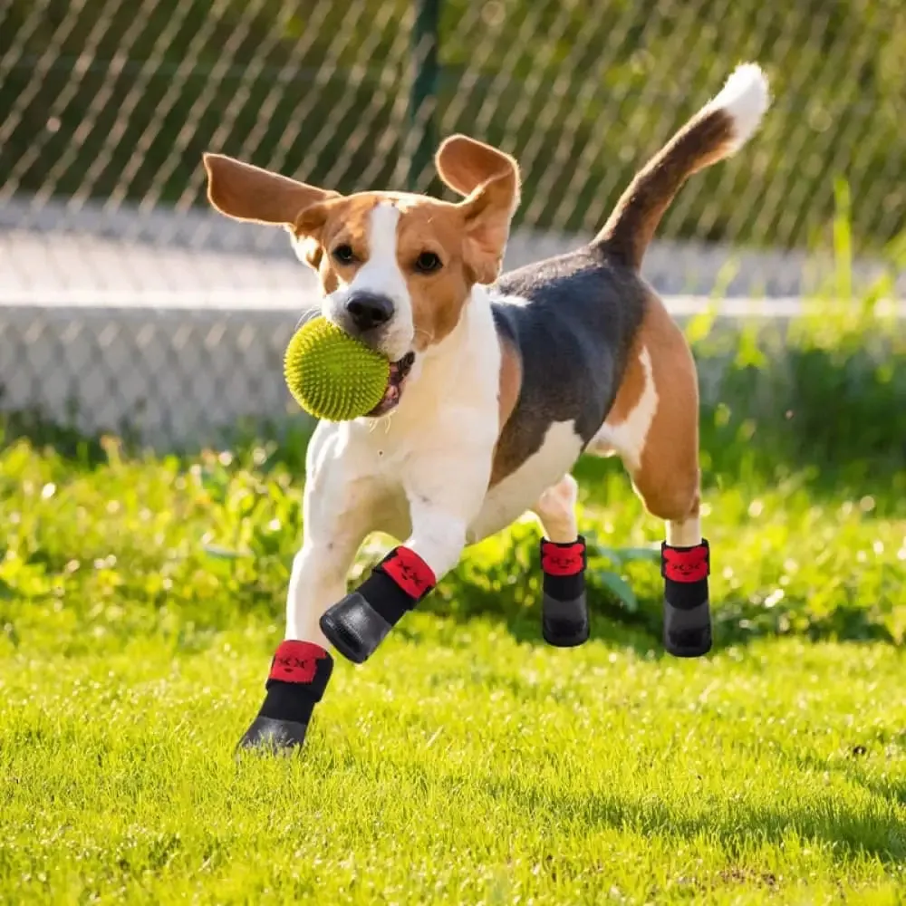 Comfortable Soft Waterproof Anti Slip Breathable Adjustable Paw Protector Dog Shoes