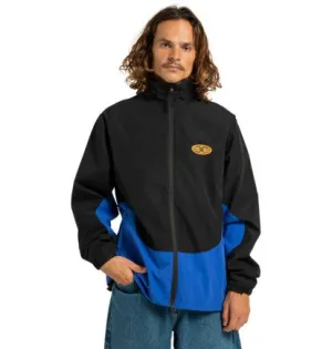 DC Men's All Terrain Waterproof Windbreaker Jacket Black/Royal Blue ADYJK03207-XKKP