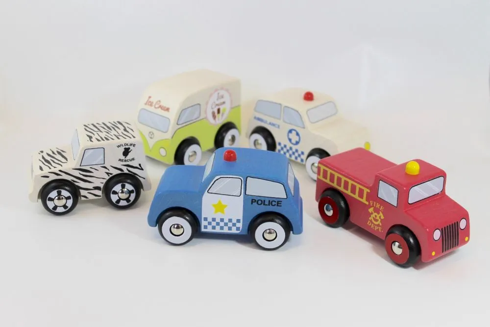 Discoveroo Emergency Car Set (Pack of 5)