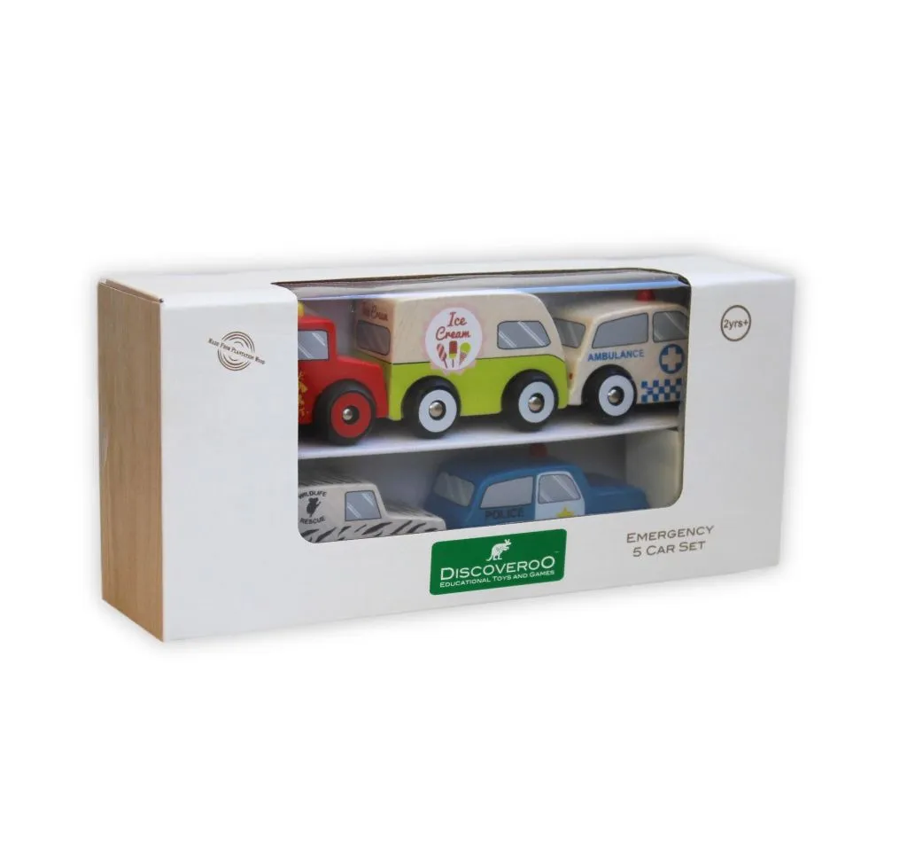 Discoveroo Emergency Car Set (Pack of 5)