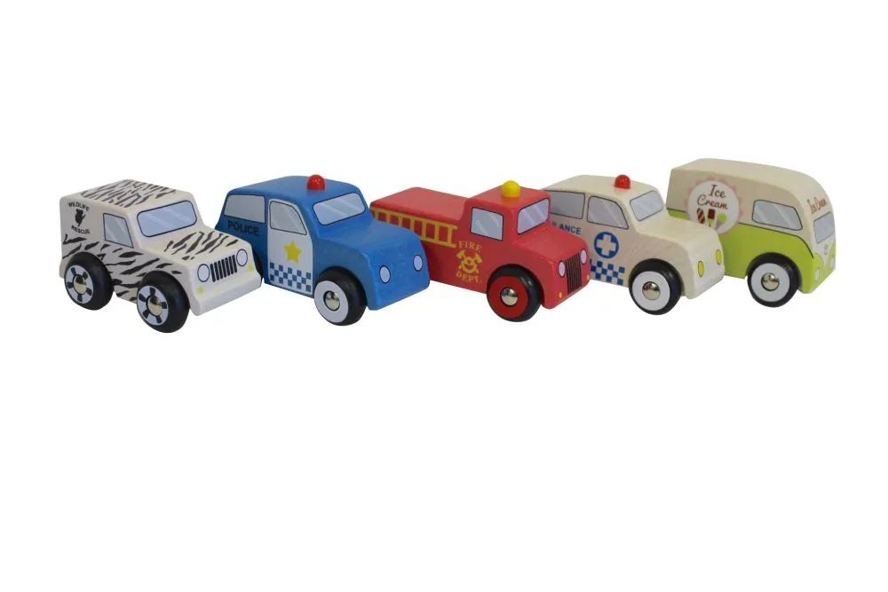 Discoveroo Emergency Car Set (Pack of 5)