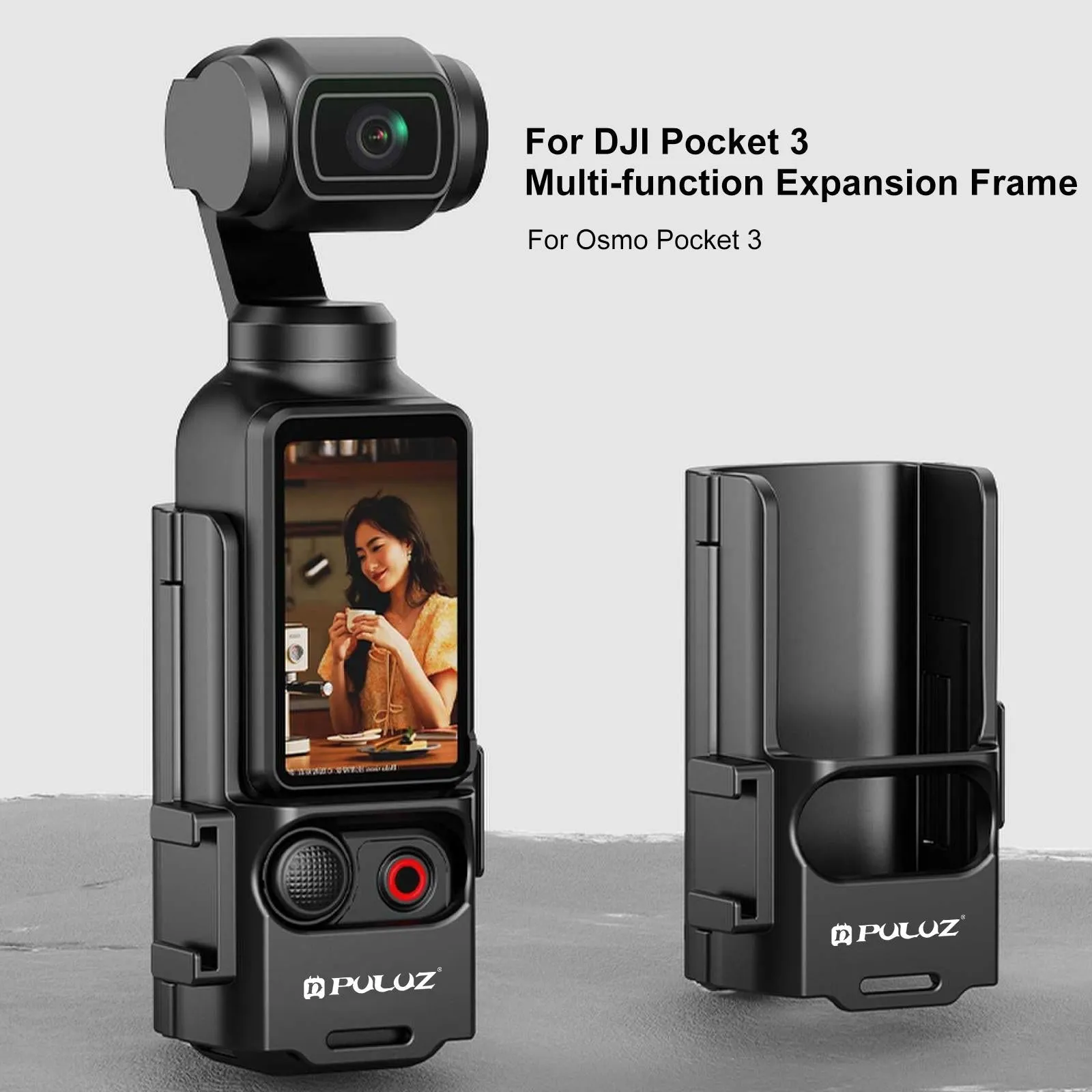 Expansion Frame For Dji Osmo Pocket Cold Shoe Adapter Black