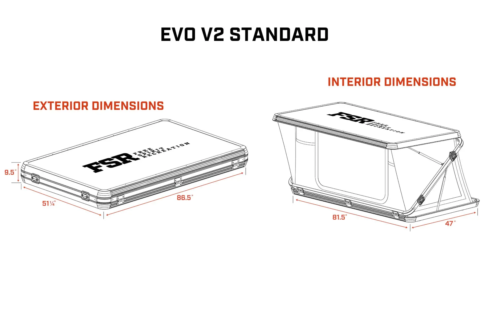 FSR Evolution V2 Standard Rooftop Tent