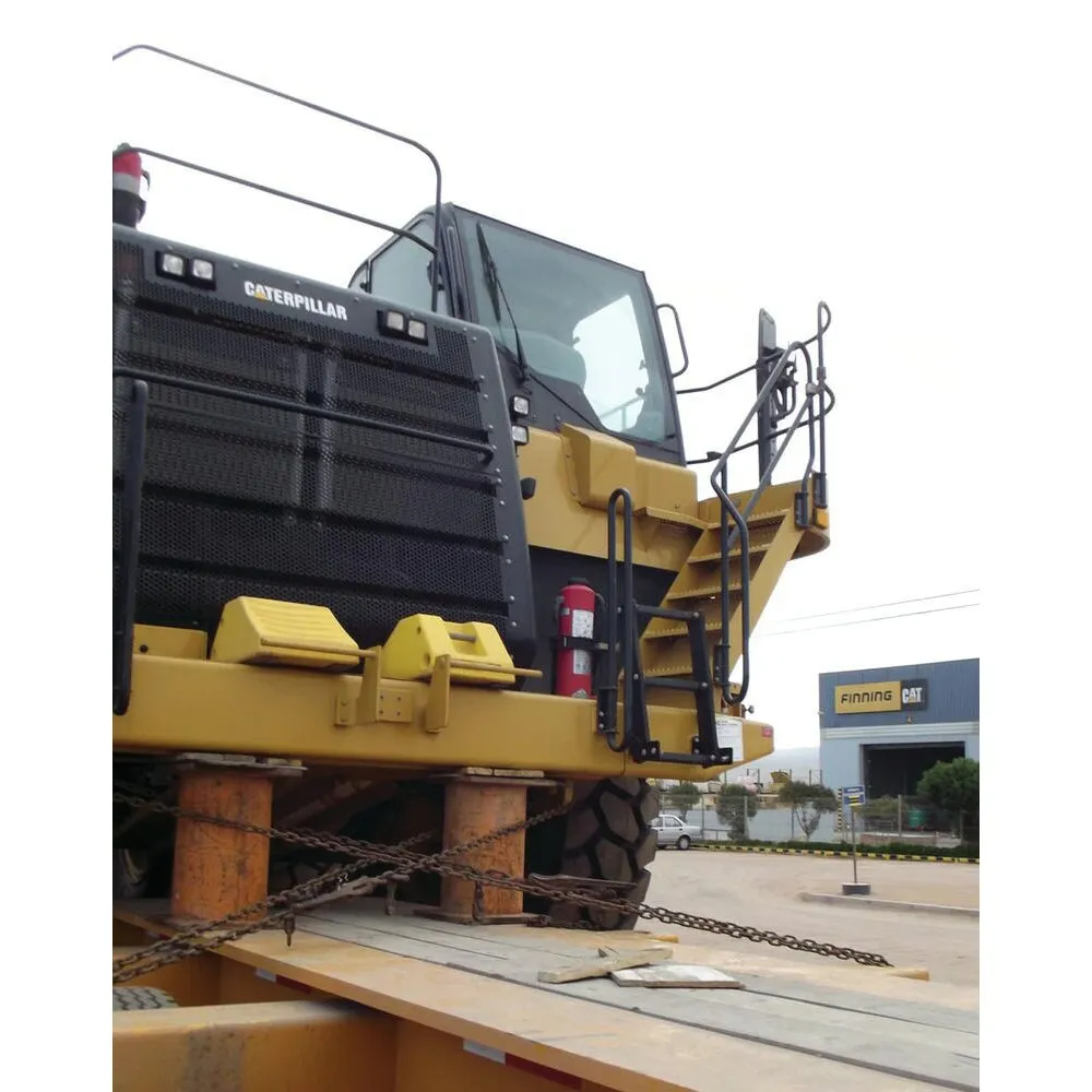 Heavy Duty Wheel Chocks - 105" Max Tire Diameter - 275 Tons Capacity - Safety Yellow Polyurethane
