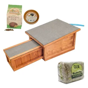 Hedgehog Hibernation House Starter Kit | The Perfect Cosy Retreat For Hibernating Hogs
