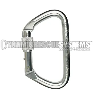 Large Locking D Aluminum Carabiner - SMC