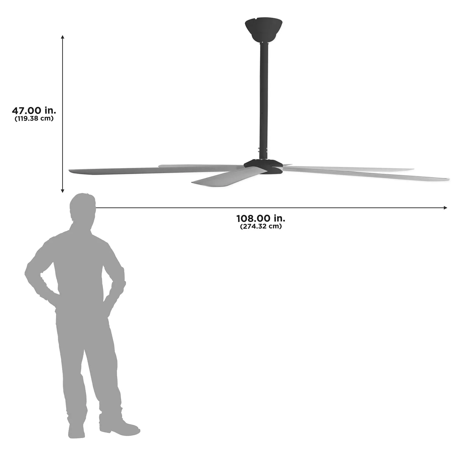 Maxx Air Indoor 6-Speed HVLS Ceiling Fan