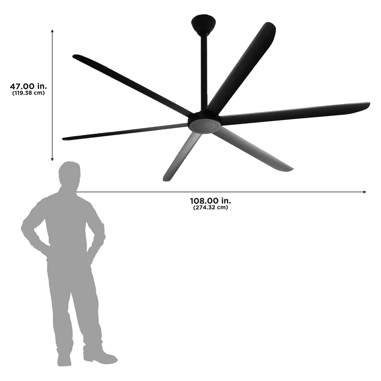 Maxx Air Indoor 6-Speed HVLS Ceiling Fan