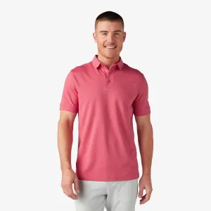Mizzen   Main Kent Shortsleeve Polo in Red Clay Solid  - Men's