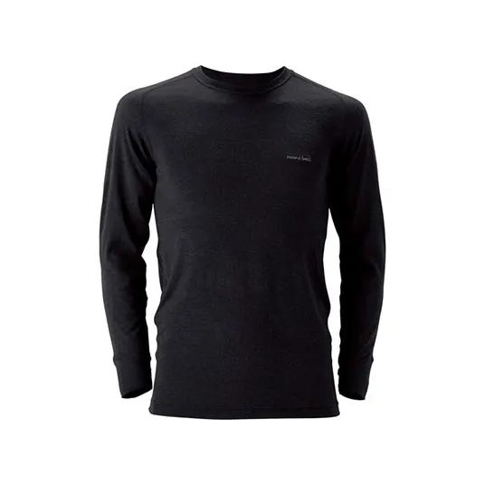 Montbell Mens Super Merino Wool Light Weight Round Neck Shirt