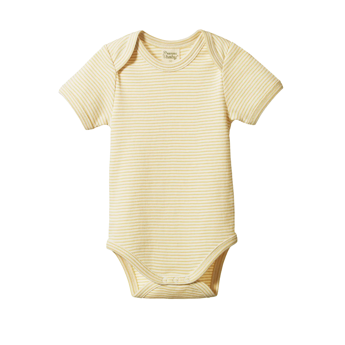Nature Baby Short Sleeve Bodysuit - Sand Pinstripe