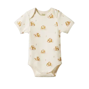 Nature Baby Short Sleeve Bodysuit - Tortoise Print