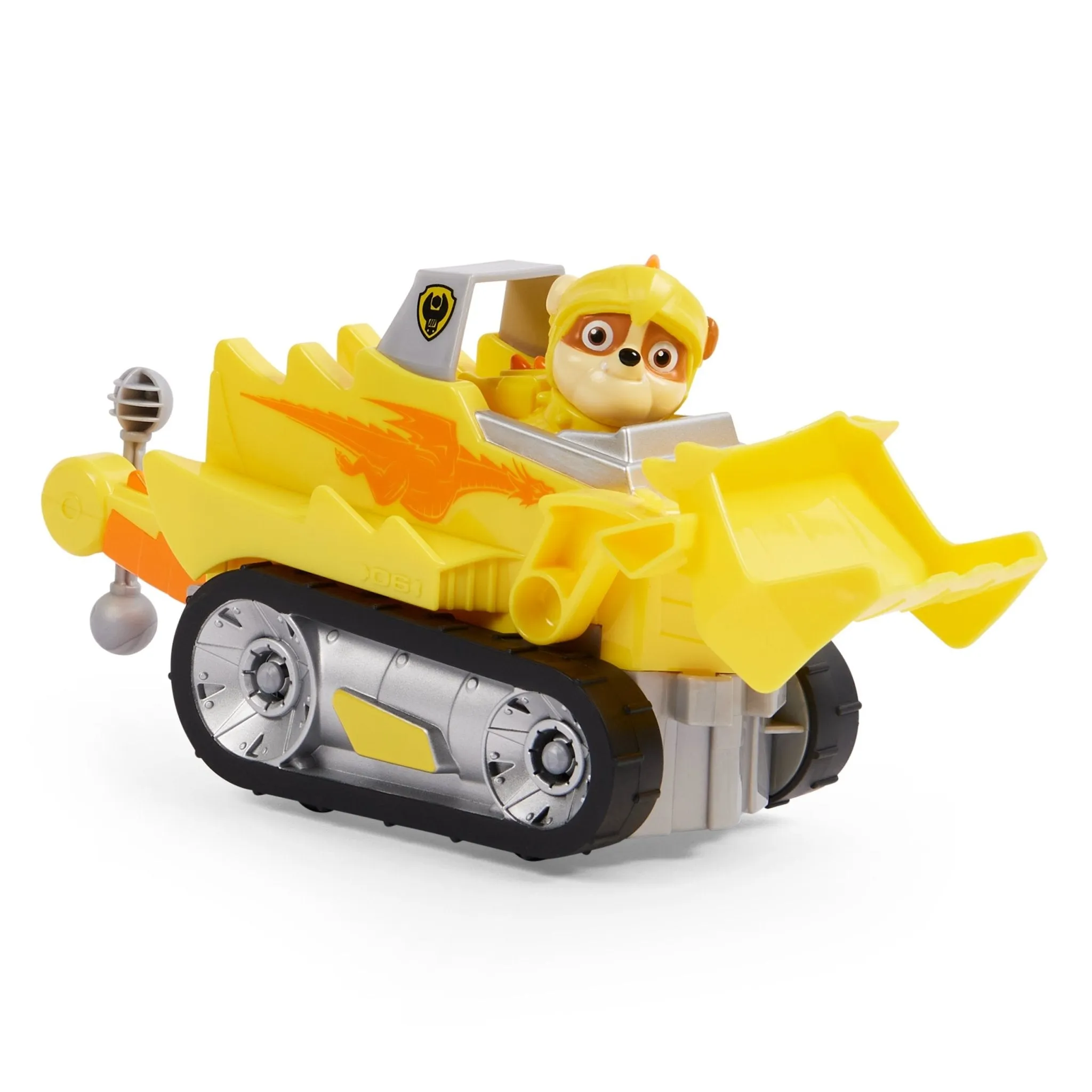 PAW Patrol, Rescue Knights Rubble Transforming Toy Car with Collectible Action Figure, Kids Toys for Ages 3 and up