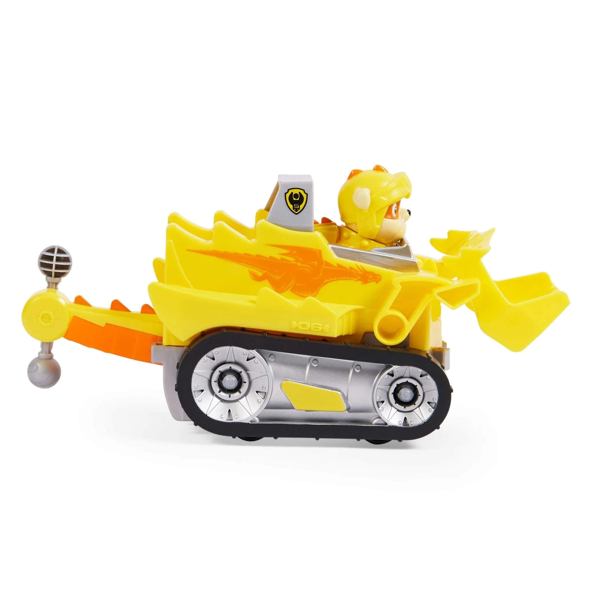 PAW Patrol, Rescue Knights Rubble Transforming Toy Car with Collectible Action Figure, Kids Toys for Ages 3 and up