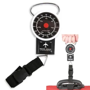 Portable Luggage Scale Stop Lock Tape Measure New 77 LB Hanging Travel Weight