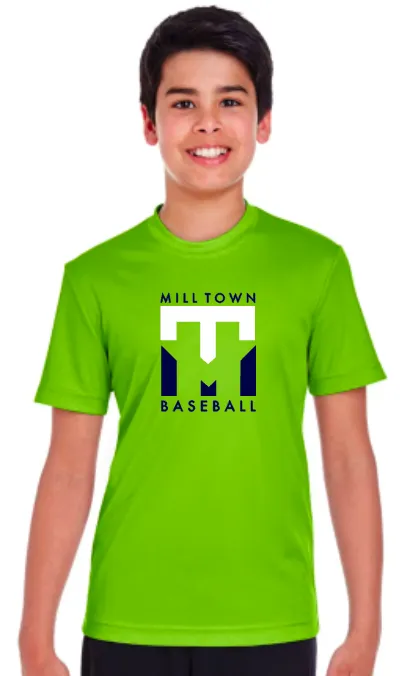 PREMADE INVENTORY SALE!! YOUTH Drifit Short Sleeve- Mill Town Design