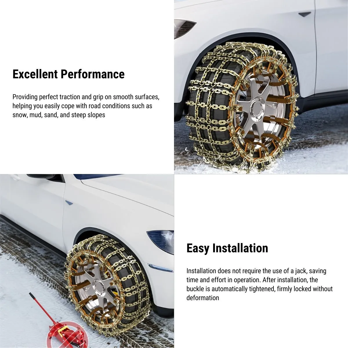 Snow Chains For Tesla Model 3/Y/X/S