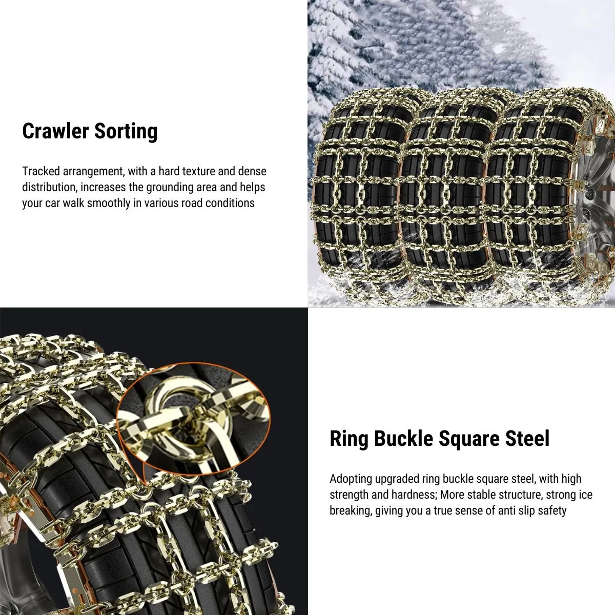 Snow Chains For Tesla Model 3/Y/X/S