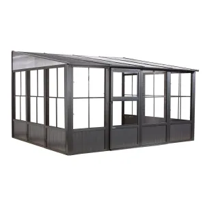 Sojag | Charleston Wall Solarium 10x13 ft Steel Roof