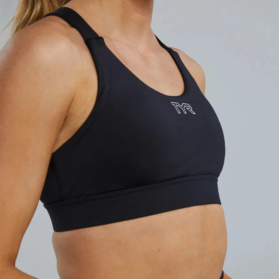 TYR Base Kinetic Women's Crossback Sports Bra - Solid