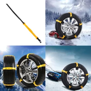 US 10 Pcs Universal Snow Ice Mud Road Anti-Skid Tire Chains Car SUV Truck Pickup
