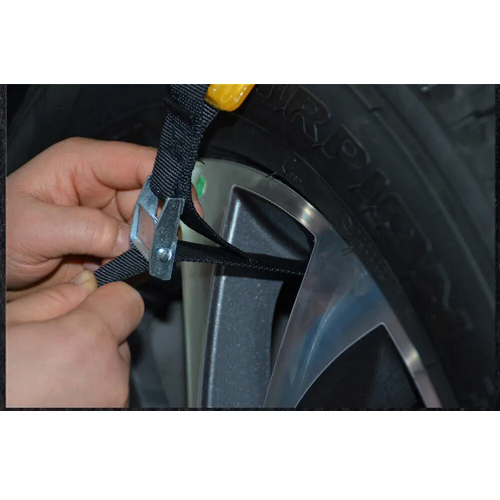 US 10 Pcs Universal Snow Ice Mud Road Anti-Skid Tire Chains Car SUV Truck Pickup