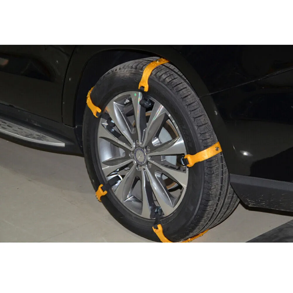 US 10 Pcs Universal Snow Ice Mud Road Anti-Skid Tire Chains Car SUV Truck Pickup