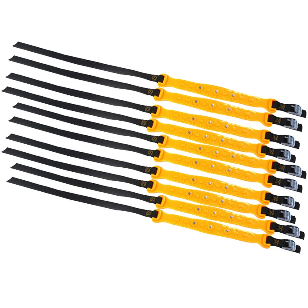 US 10 Pcs Universal Snow Ice Mud Road Anti-Skid Tire Chains Car SUV Truck Pickup