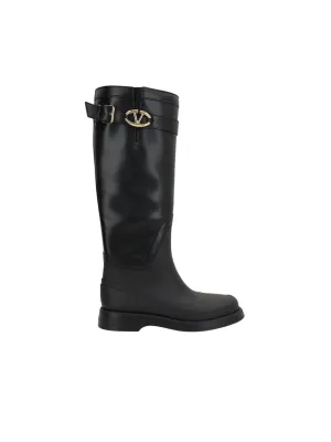 Valentino Garavani Leather Knee-High Boots