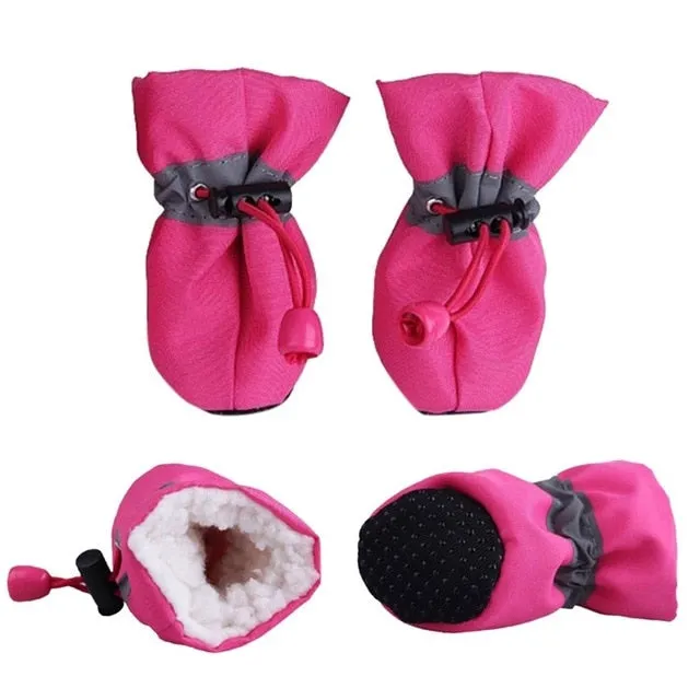 Waterproof Anti-slip Pet Booties 4pcs/set