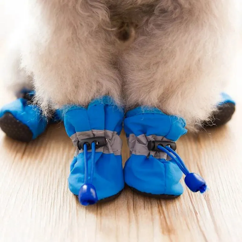 Waterproof Anti-slip Pet Booties 4pcs/set