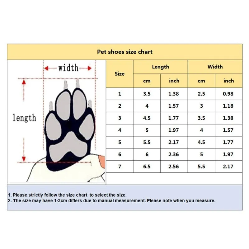 Waterproof Anti-slip Pet Booties 4pcs/set